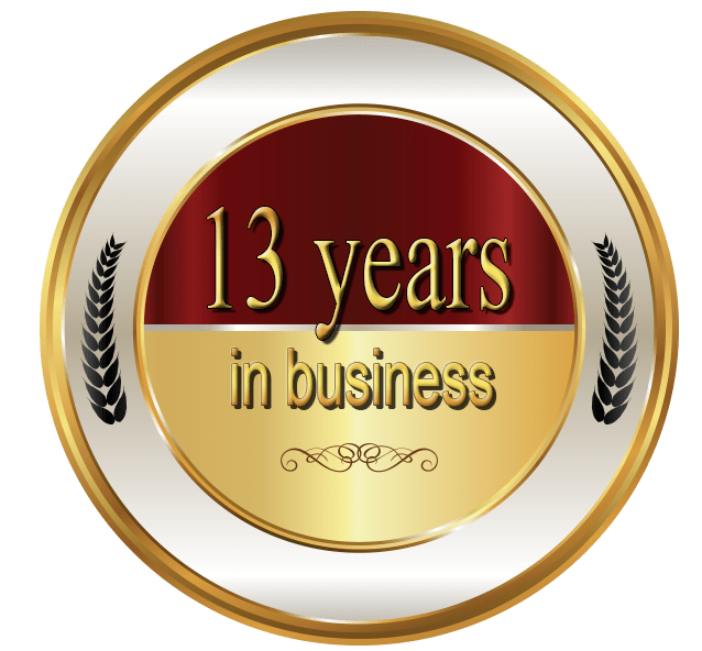 13 Years in Business